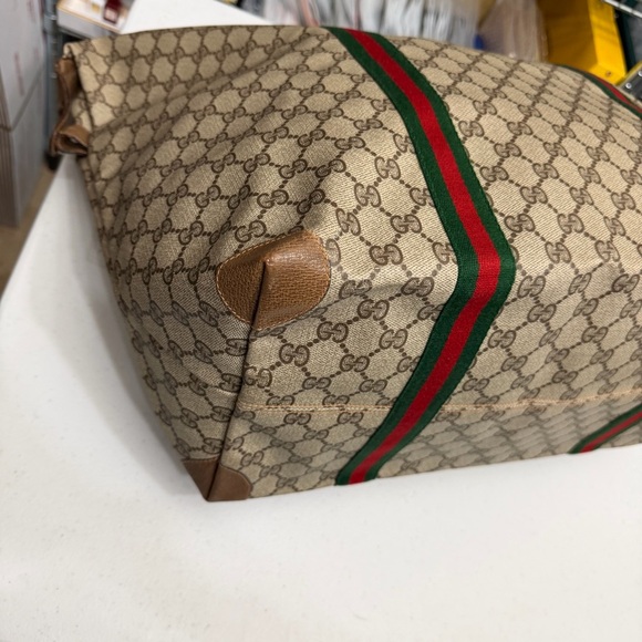 Vintage Gucci | Sherry GG Monogram Travel Weekender Bag - Picture 5 of 11